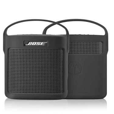 Imagem de TXEsign Capa protetora de silicone com alça compatível com Bose SoundLink Color Bluetooth Speaker II (cinza escuro