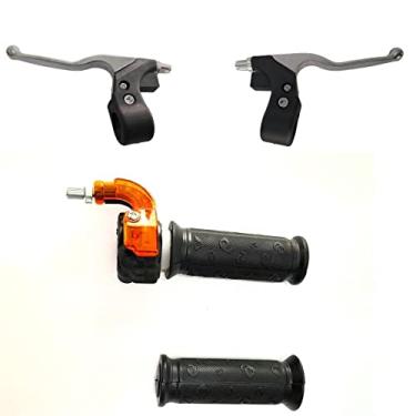 Imagem de Kit Manete de freio e punho do acelerador mini moto 49cc 2T