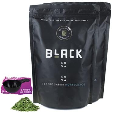Imagem de 1KG ERVA MATE PARA TERERÉ BLACK ERVA 2 PACOTES ESCOLHA O SABOR (Hortelã Ice)