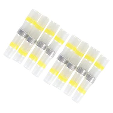 Imagem de 150 peças conectores de fio de vedação de solda conectores de extremidade termorretráteis terminais de fio elétrico à prova d'água e isolados, emenda de extremidade