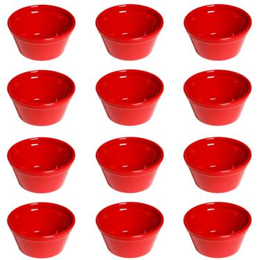 Imagem de Conjunto de Ramequim Cheff 150ml 12 Peças Vermelho em Polipropileno Linha Tropical VEM