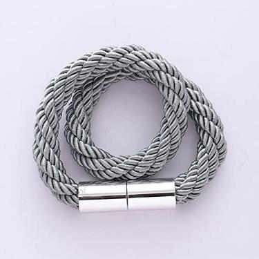 Imagem de Cinta de fivela magnética de cortina de metal criativa simples tira de cortina fivela de cortina prendedores de cortina, T12,4 pcs