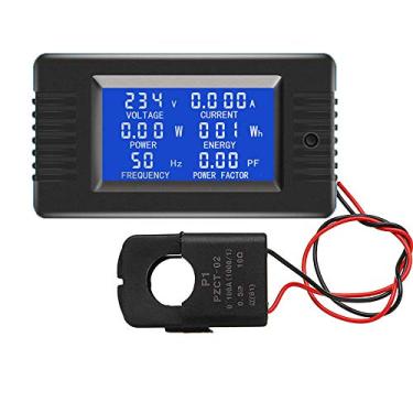 Imagem de Qudai PZEM-022 Abrir e Fechar CT 100A Display Digital AC Monitor de Potência Medidor de Voltímetro Amperímetro Medidor de Fator de Tensão de Corrente de Freqüência com CT Dividido NP