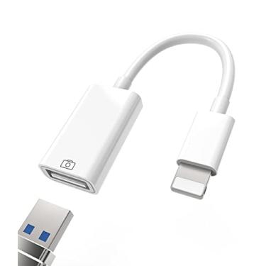 Imagem de Adaptador de iluminação para câmera USB, adaptador de cabo OTG USB 3.0 compatível com iOS, USB Flash Drive suporta U Disk, Mouse, Teclado, Leitor de cartão, Plug & Play
