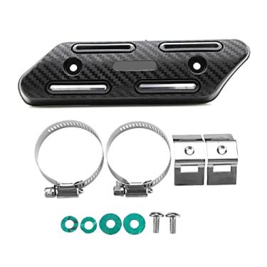 Imagem de Qudai Protetor de proteção térmica para escapamento de motocicleta retrofit CRF proteção universal anti-queimaduras