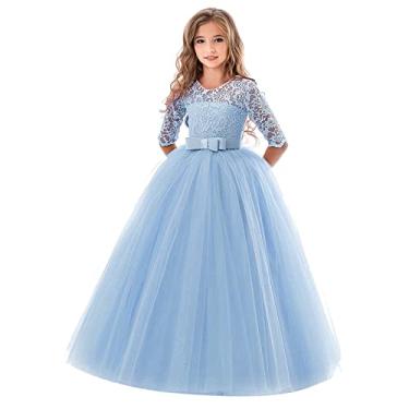 Vestido de princesa para meninas de 3 a 8 anos para meninas de 3 a 8 anos,  A, 3-4 Anos