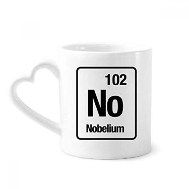 Imagem de No Nobelium Chemical Element caneca chem café cerâmica copo de coração de vidro