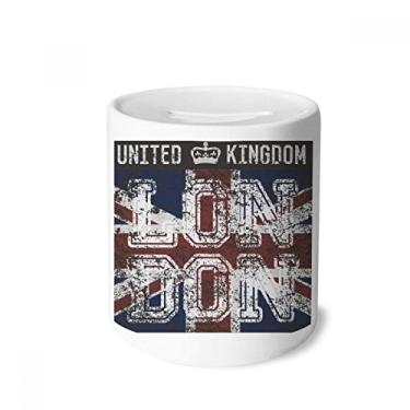 Imagem de DIYthinker London UK England The Union Jack Flag Mark Money Box Saving Banks Ceramic Coin Case Kids Adults