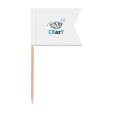 Imagem de Children Cry Crazy Art Deco Presente Fashion Palito de Dente, Marcação de Etiquetagem para Festa Bolo Comida Prato de Queijo