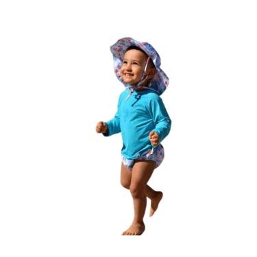Imagem de Blusa Infantil com proteção solar FPS50 + Azul P Ecoeplay