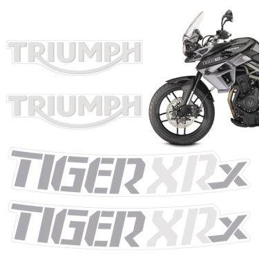 Imagem de Kit Adesivos Tanque Triumph Tiger 800 Xrx Moto Escura