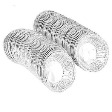 Imagem de Molde para torta de ovo, 75 x 45 x 20 mm/3 x 1,8 x 0,8 pol Multifuncional 100 PCS Antiaderente Molde para lata de bolo, fácil de usar Lojas de sobremesas Restaurantes para famílias