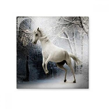Imagem de Cenário da natureza White Horse Science Azulejos de cerâmica para decoração de banheiro, azulejos de cerâmica, azulejos de parede