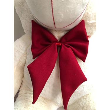 Imagem de LUCKBABY Urso Teddy Ursinho de Pelúcia 1,10 Metros Vermelho com Laço Vermelho