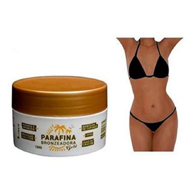 Imagem de Kit 01 Parafina Bronzeadora Gold 120G + 01 Biquíni para Marquinha tipo Fita em Tecido (Tamanho único)