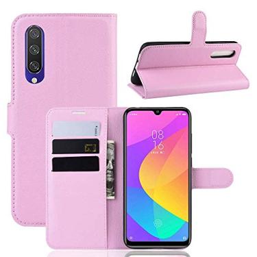 Imagem de Capa Capinha Carteira 360 Para Xiaomi Mi A3 e CC9e Case Couro Flip Wallet - Danet (Rosa)