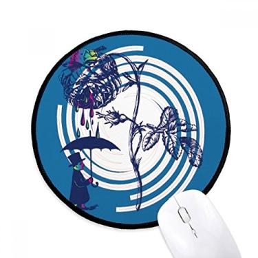 Imagem de Plant Leaves — Chapéu de guarda-chuva rosa com flores e mouse pad para escritório