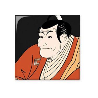 Imagem de Estilo japonês Ukiyoe quimono masculino cerâmica azulejo brilhante decalque pedra adornada tijolo vitrificado
