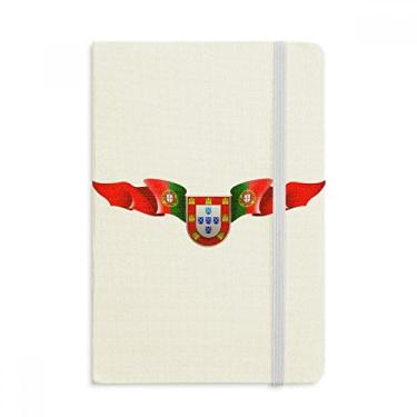 Imagem de Caderno com símbolo nacional de Portugal com capa dura em tecido oficial diário clássico