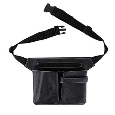 Imagem de Coldre de barbeiro, tamanho portátil, forte, durável, prático, bolsa de tesoura, salão para tesouras, pentes, clipes e outras ferramentas de cabeleireiro