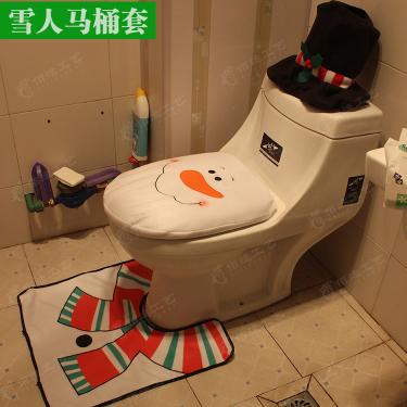 Imagem de Capa para banheiro de boneco de neve de Natal capa de almofada para pés_Tipo A