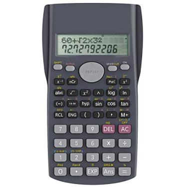 Imagem de Helect Calculadora científica de engenharia de 2 linhas, adequada para escola e negócios (preto)