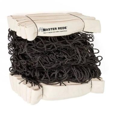 Imagem de Rede Oficial de Vôlei 2 Lonas Profissional modelo VO-4-2A Fio 4mm Seda - Master Rede