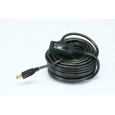 Imagem de Monoprice Cabo de extensão ativa/repetidor de 10 m USB 2.0 macho A para fêmea para uso com PlayStation, Xbox, Kinenct, Oculus VR, USB Flash Drive, leitor de cartão, disco rígido, teclado,
