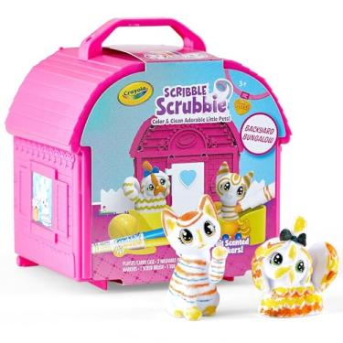 Imagem de Crayola Scribble Scrubbie Pets, Backyard Playset, Color & Wash Creative Toy, Gift for Kids, Age 3, 4, 5, 6, Multi
