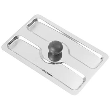 Imagem de Tampa da torradeira de fatia Tampa da torradeira 2 fatias Tampa da torradeira Tampa da torradeira de aço inoxidável Aparelho de torradeira Tampa superior Tampa da máquina de pão Acessórios de peça de