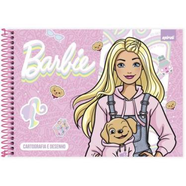 Imagem de Caderno Cartografia E Desenho Capa Dura 80 Folhas Barbie - Spiral
