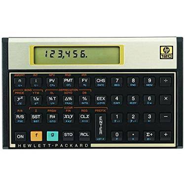 Imagem de Calculadora Financeira HP 12C Gold - Display LCD Com mais de 120 Funções Sistema de entrada RPN(notação reserva Polonesa) - F2230A#B17, Preto, Pequeno