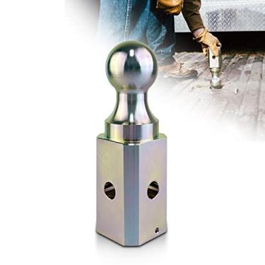 Imagem de VONLX Bola de engate pescoço de ganso de 6,5 cm, capacidade máxima de carga, engate de reboque, bola de elevação alta