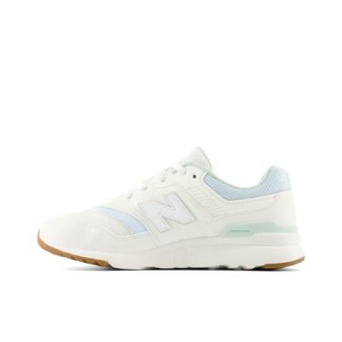 Imagem de New Balance Tênis infantil unissex 997h, Sal marinho/azul pedreira/cinza de argila, 6 Big Kid