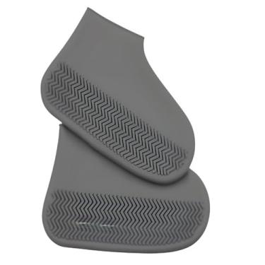 Imagem de Capa Chuva Sapato Tênis Moto Protetor Silicone Calçado DM ACESSÓRIOS (CINZA)
