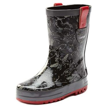 Imagem de Bota de chuva infantil Northside Bay, Black/Grey, 11 Little Kid