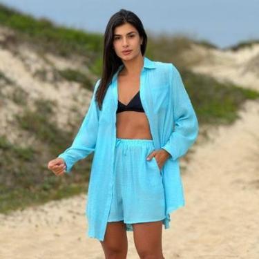 Imagem de SAÍDA DE PRAIA CAMISÃO E SHORT VERÃO-Feminino