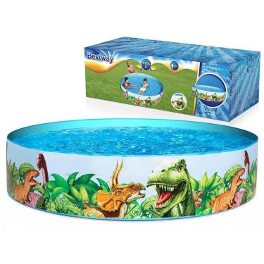 Imagem de Piscina Inflável Bestway Dinossauro 2.44m x 46cm 2074L