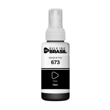 Imagem de Refil de Tinta T673 Preto Compatível Epson L800, L8105, L810, L850, L1