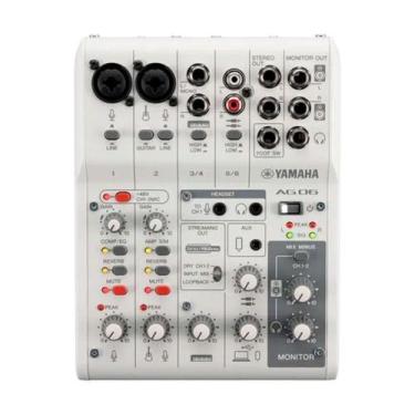 Imagem de Mesa De Som Yamaha Ag06mk2, USB, com 4 Polos, Controlador AG, Branco -