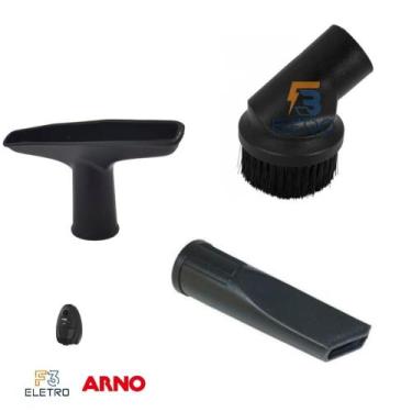 Imagem de Kit 3 Bicos Estofado, Canto e Redondo Escova para Aspirador de Pó Arno