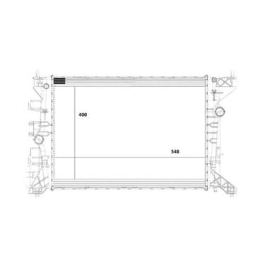 Imagem de Radiador Prisma 2017 a 2019 Magneti Marelli RMM1134GM