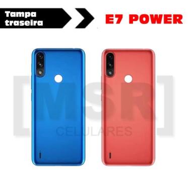 Imagem de Tampa traseira celular MOTOROLA modelo E7 POWER, AZUL