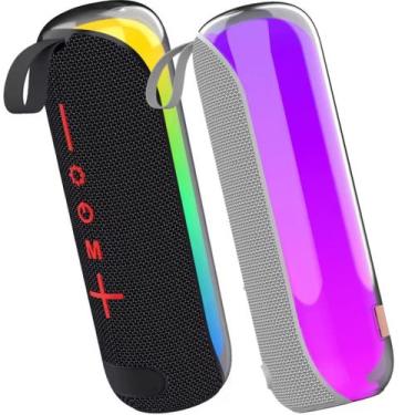 Imagem de Caixa Caixinha De Som Bluetooth 5.1 Portatil Led Potente Tws - iNBOXMO