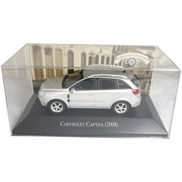 Imagem de Miniatura Chevrolet Captiva 2008 Prata Coleção Carros Brasil - IXO