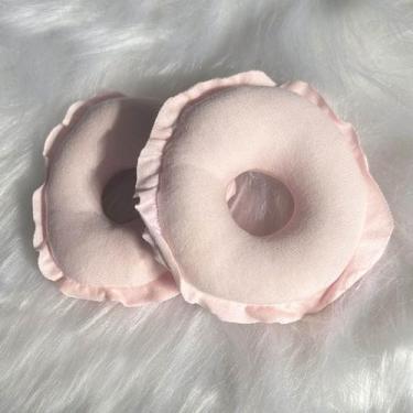 Imagem de Rosca para Seios Amamentação Lavável em Algodão - Linda Gestante, Rosa