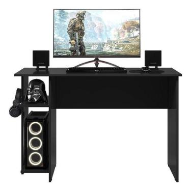 Imagem de Mesa para Computador Gamer 3875 Preto - Qmovi, Preto