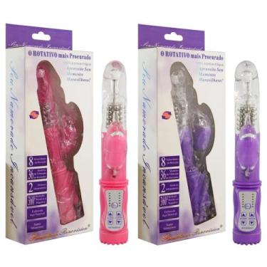 Imagem de Vibrador Jack Rabbit Rotativo Ponto G 36 Vibrações - sexy import, Roxo