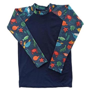 Imagem de Camiseta proteção UV infantil menino raglan 0 a 16 anos - Gerbya, 4, A