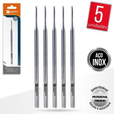 Imagem de Kit 5 Bisturi Goiva 206 Removedor Cutícula Unha Manicure Podologia Pro